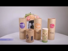 caja de papel del tubo